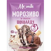 Морозиво зі смаком шоколаду 60 г./25 шт.ТМ" "Monik"